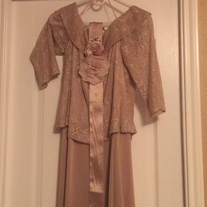 Mother of the Bride Dress with Decorated Sash