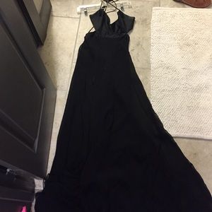 Black BCBG Max Azria gown.
