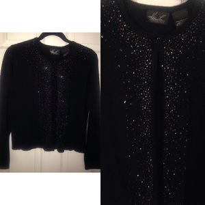 Vintage beaded cut off cardigan