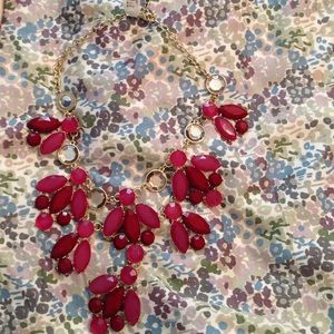 Pink statement necklace