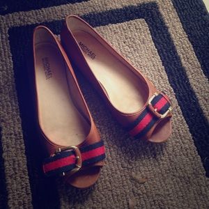 Michael Kors nautical leather flats size 8