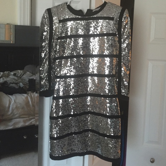 Gorgeous black and silver sequin dress - Picture 2 of 4
