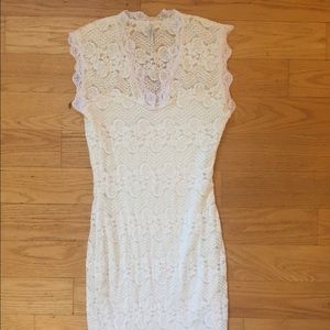 White Lace body on dress