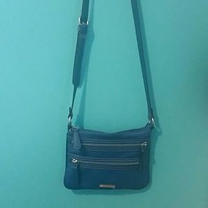 Blue crossing bag