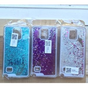 🆕BOGO Galaxy note 4 liquid glitter cases