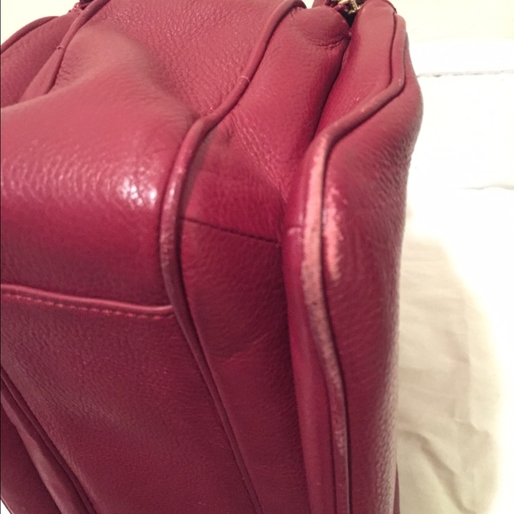 tory burch thea cabernet triple zip satchel - Picture 4 of 4