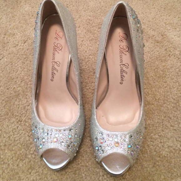 Silver 4" heels