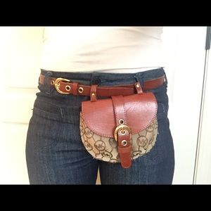 Michael Kors logo belted purse