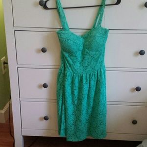 A casual teal dress