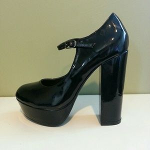 Chunky Heel Patent Mary Janes
