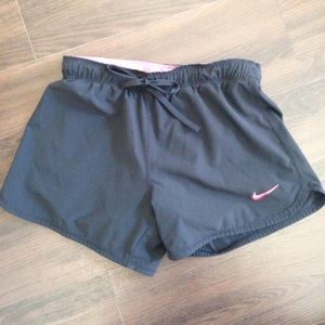 Black Nike workout shorts