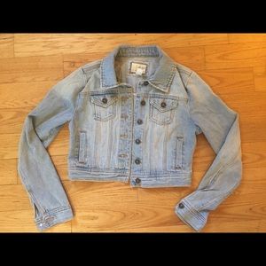 Light was denim jacket