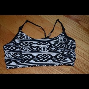 F21 Tribal Print Sports Bra 🐼