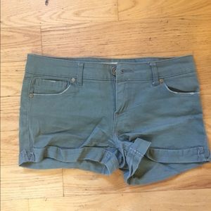 Olive shorts