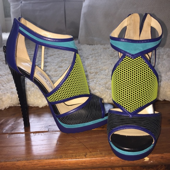 Jimmy Choo beautiful tri color booties! BNIB - Picture 3 of 4