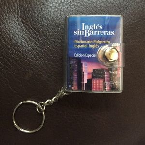 ❤️ 2 Mini Spanish<>English Dictionary keychain