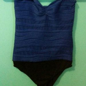 Blue bodysuit