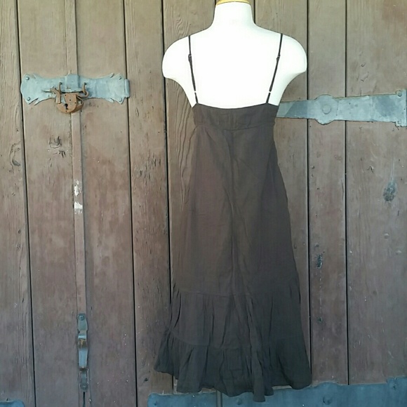 Summer Cotton Dress in Dark Brow - Picture 2 of 3