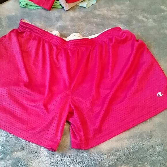 Hot pink gym shorts
