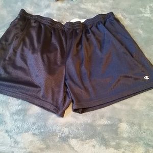 Navy gym shorts