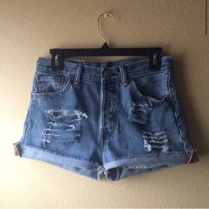 vintage levi denim shorts