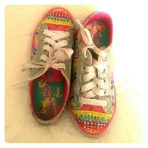 Skechers girl light up sneakers sz 1