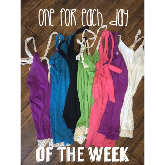 SEVEN (7) Xhilaration tie back tank tops