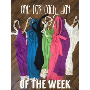 SEVEN (7) Xhilaration tie back tank tops