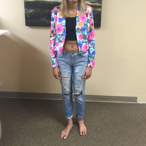 Floral blazer
