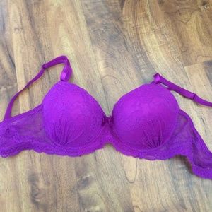 Sexy purple push up bra