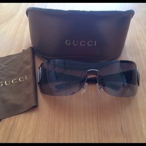 Authentic Gucci wraparound sunglasses