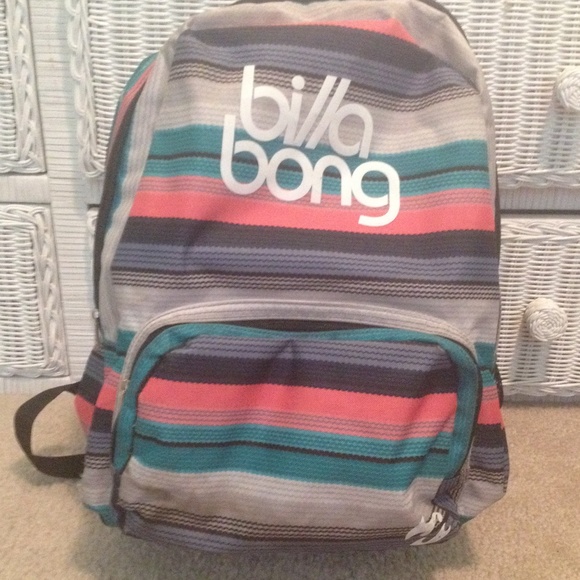 striped billabong backpack!