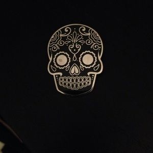 Sugar skull pin