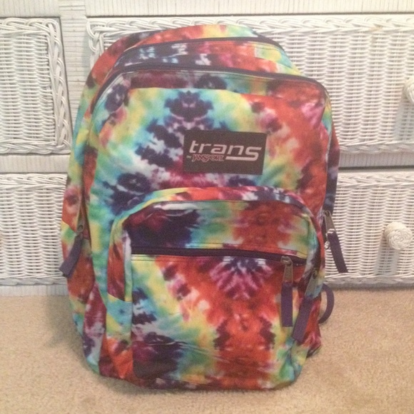 trans by jansport tie dye backpack!
