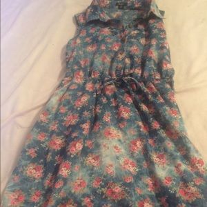 ❤️denim floral dress❤️