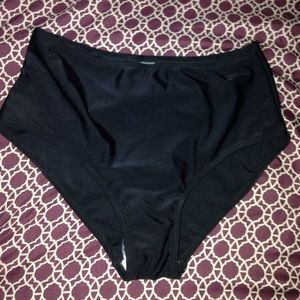 Black high waisted swimsuit bottom