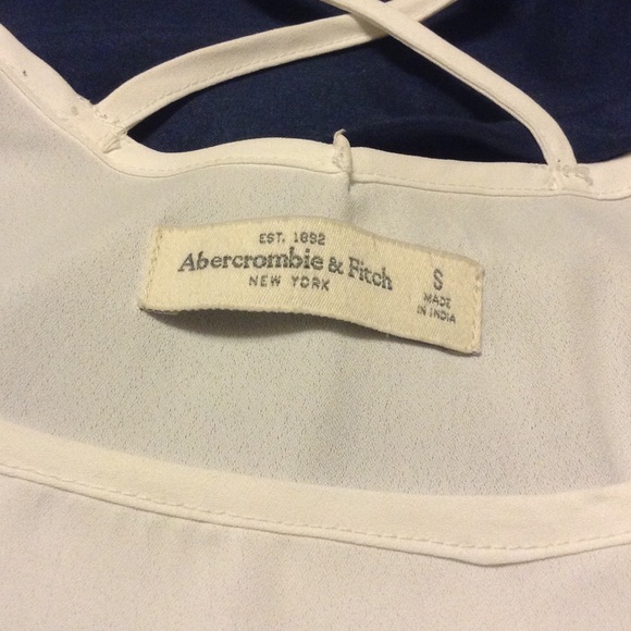 🚫Sold🚫Abercrombie & Fitch White Tank, Small. - Picture 3 of 3