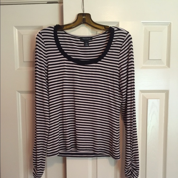 White House Black Market Striped Shirt