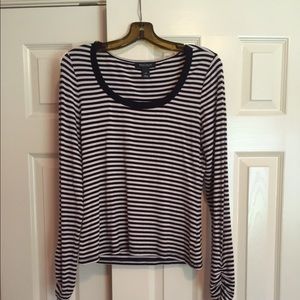 White House Black Market Striped Shirt