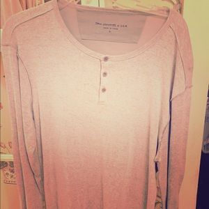 John Varvatos large off-white long sleeve shirt