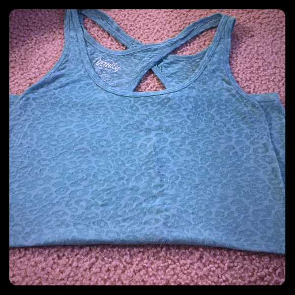 Vanity see through crops back tank