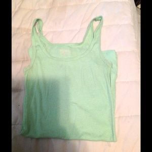Green tank top