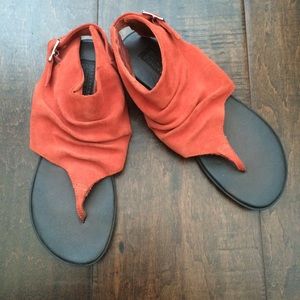 burnt orange sandals
