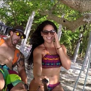 2-piece bikini with amazing print😁😍