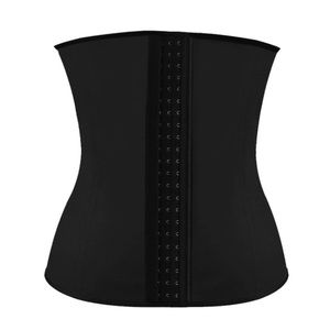 ~Black Latex Bustier Waist Trainer Cincher XL