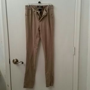 Knit khaki colored pants