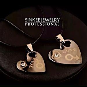 Brand 🆕 Stainless Steel (1 Pair) Couples Necklace
