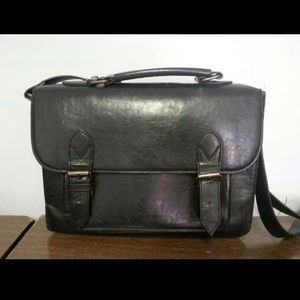 Urban outfitters black old school satchel