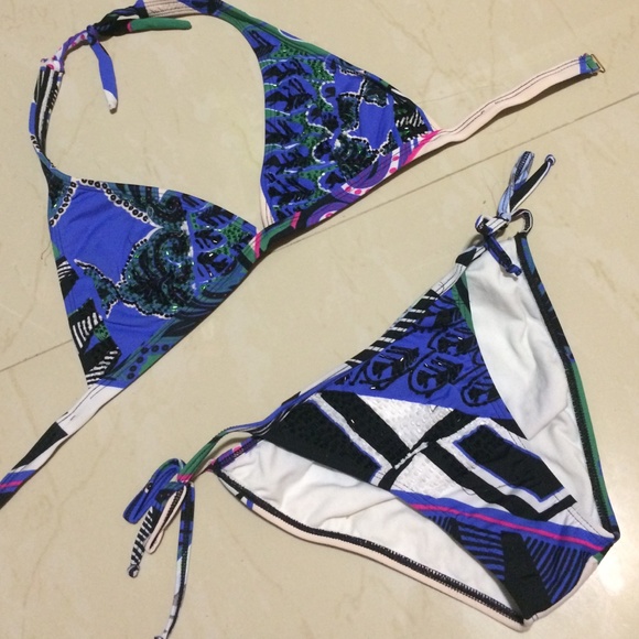 Beaded bikini with halter top 🌊