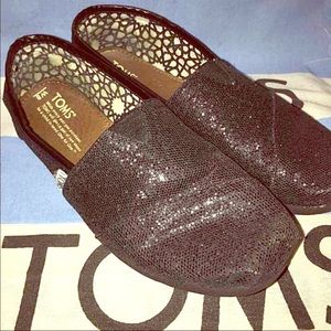 Black Sparkle TOMS